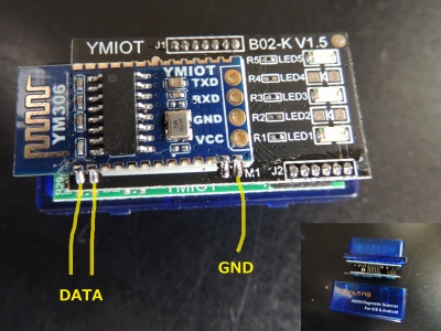 ELM327 BlueTooth dongle