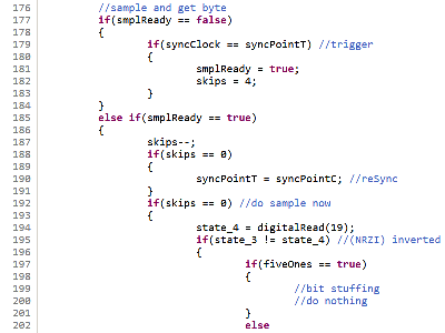 arduino ax.25 decoder code